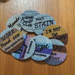 Colorful Beaded Coasters Set